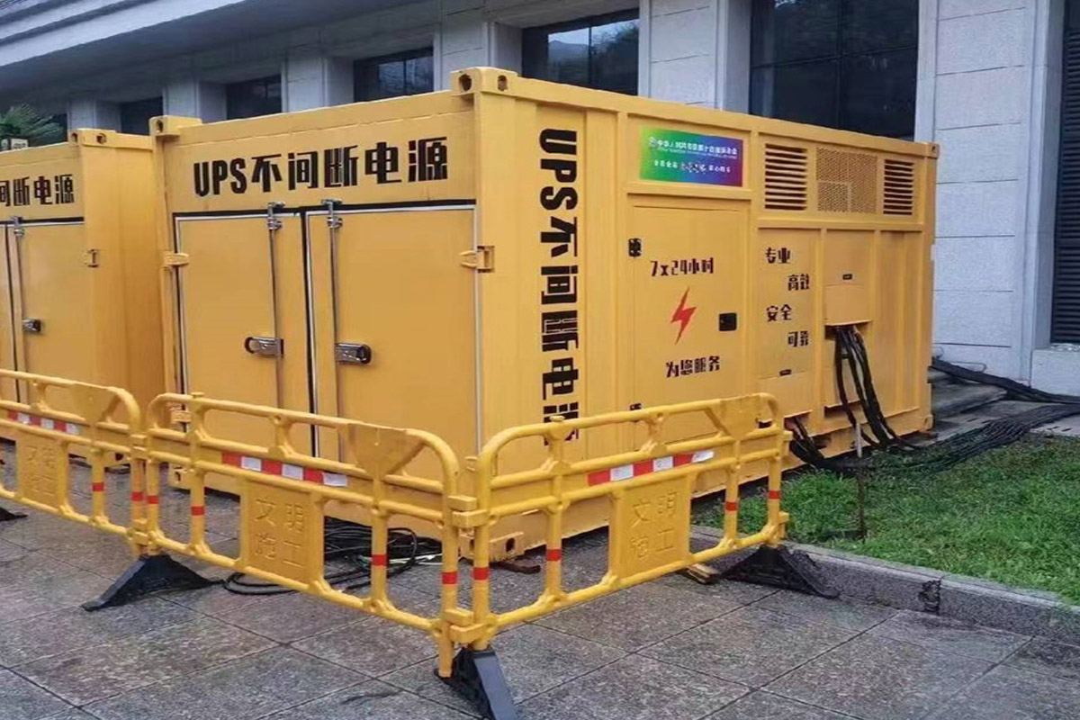 天峻发电机租赁施工现场