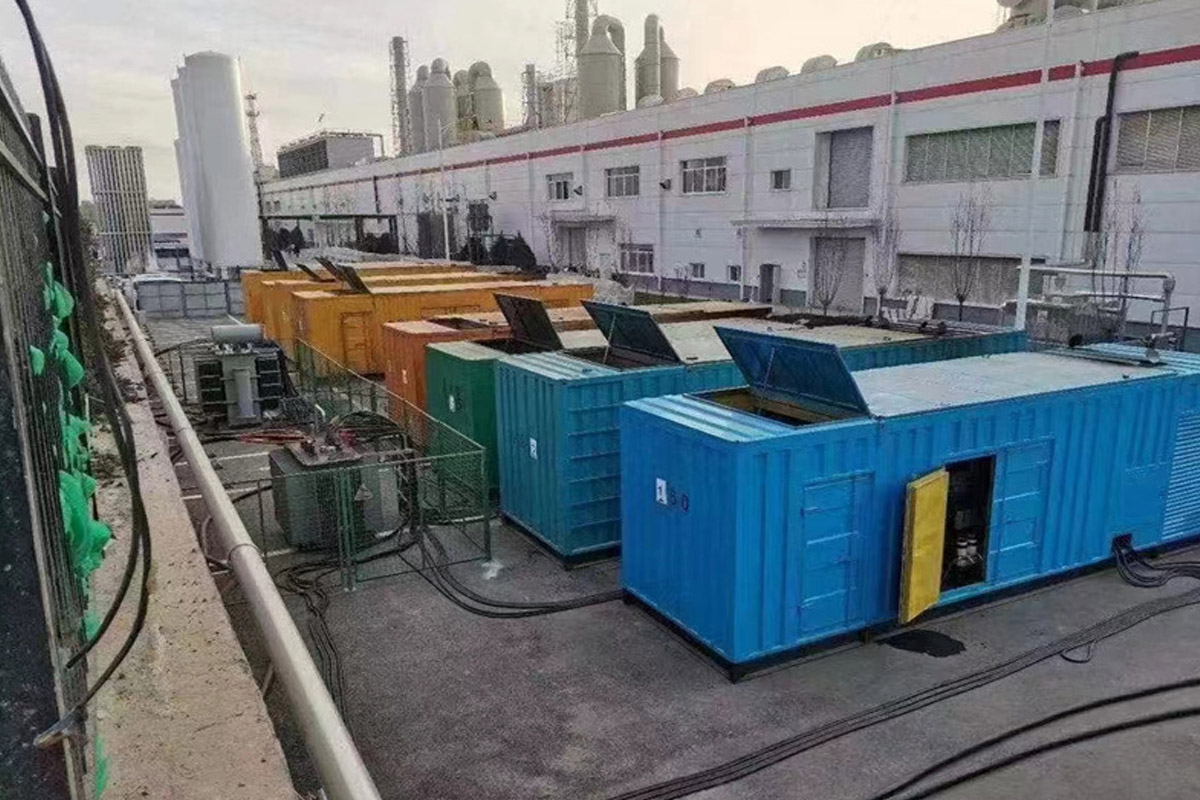 天峻发电机租赁施工现场